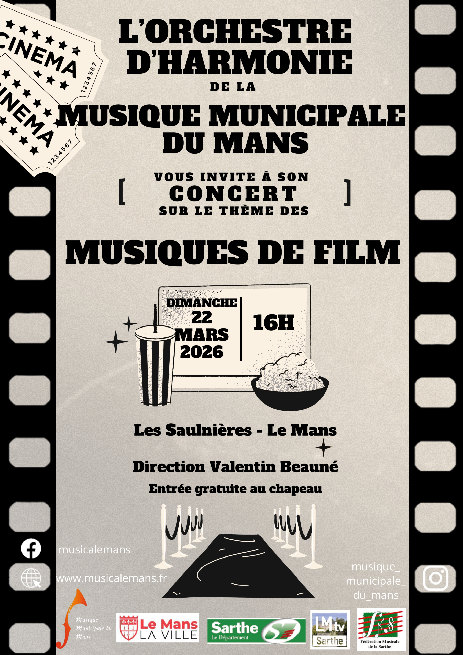 Concert spécial Musiques de Film - Le Mans